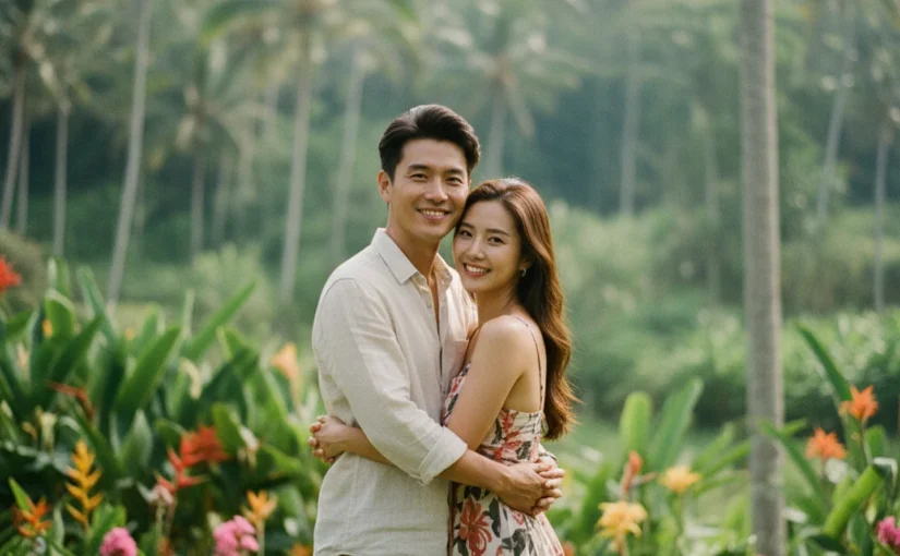 엄태웅 윤혜진 발리 여행에서의 가족 사진과 힐링 일상 공개